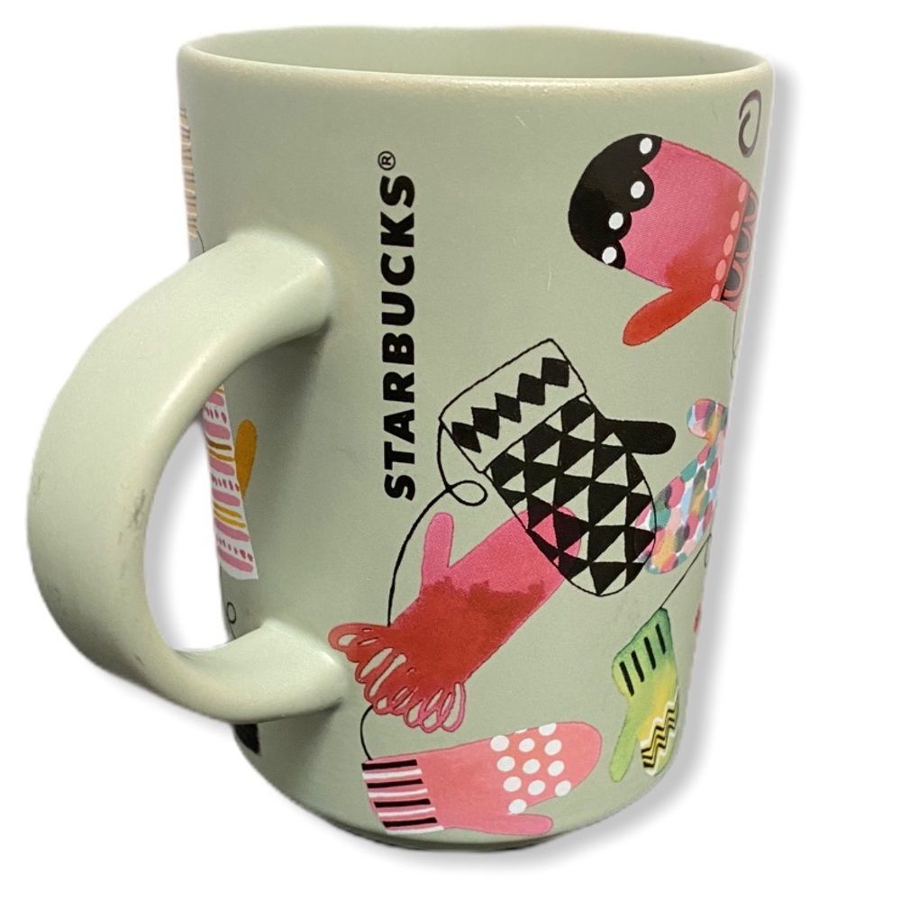 2017 STARBUCKS Mittens Print Coffee Mug - Picture 2 of 4